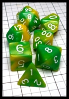 Dice : Dice - Dice Sets - Chinese Dice Green and Yellow Swirl with White - eBay Jun 2016